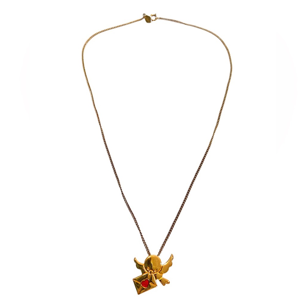 AVON Vintage LOVE DOVE Necklace Gold - Picture 2 of 3
